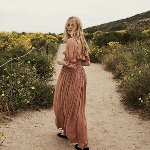 Doen Sol Dress in Toffee Dusty Rose Sz XS EUC